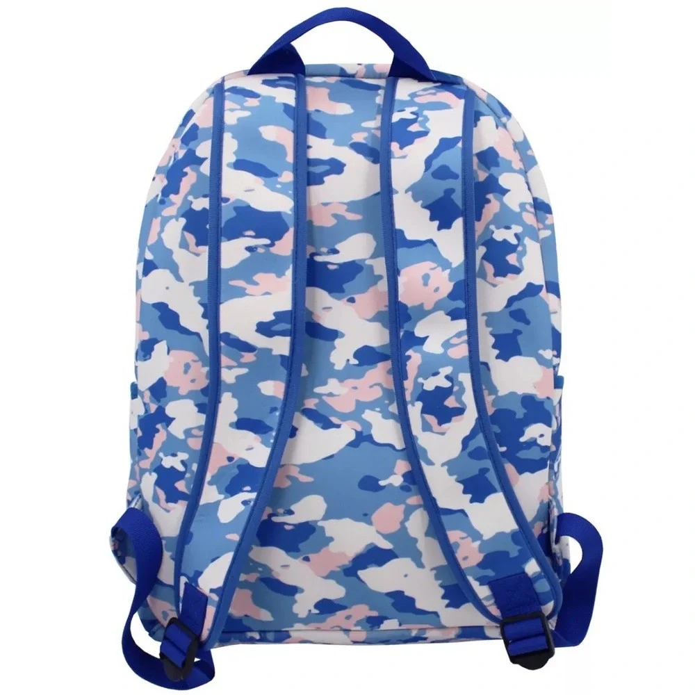 MYTAGALONGS‎ Snoopy Camouflage Backpack Blue Pink White Laptop Pocket